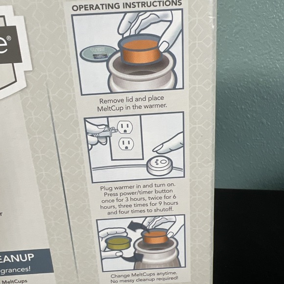 Yankee Candle Scenterpiece-Arrowhead Electric Easy Melt Cup Warmer-Timer EUC - Picture 7 of 7